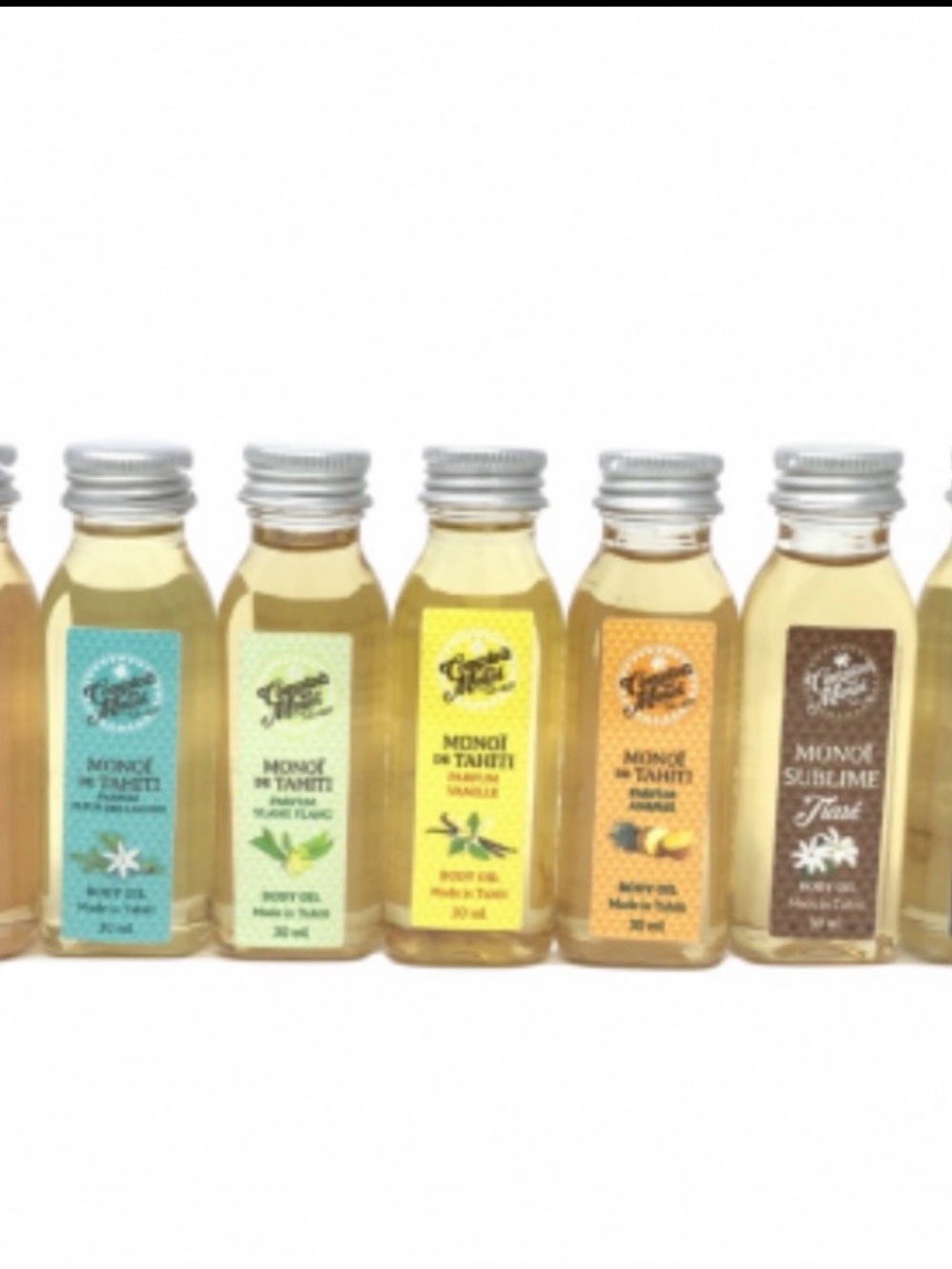 Monoï de Tahiti Scented Monoi Body & Hair Oil Set 7x30ml Frangipani